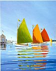 Sally Caldwell-fisher Canvas Paintings - Cape Cod Sail